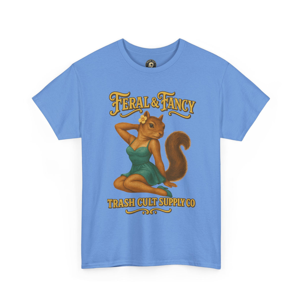 Feral & Fancy Pin-Up Squirrel Shirt – Vintage 1950s Style | Trash Cult Supply Co | Gildan 5000