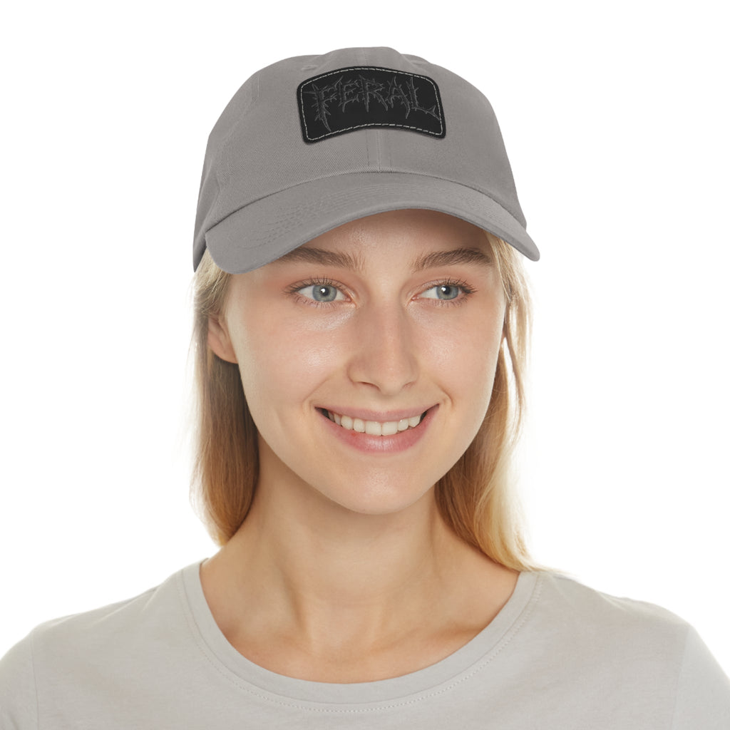 FERAL Embroidered Leather Patch Hat – Trash Cult Supply Co.