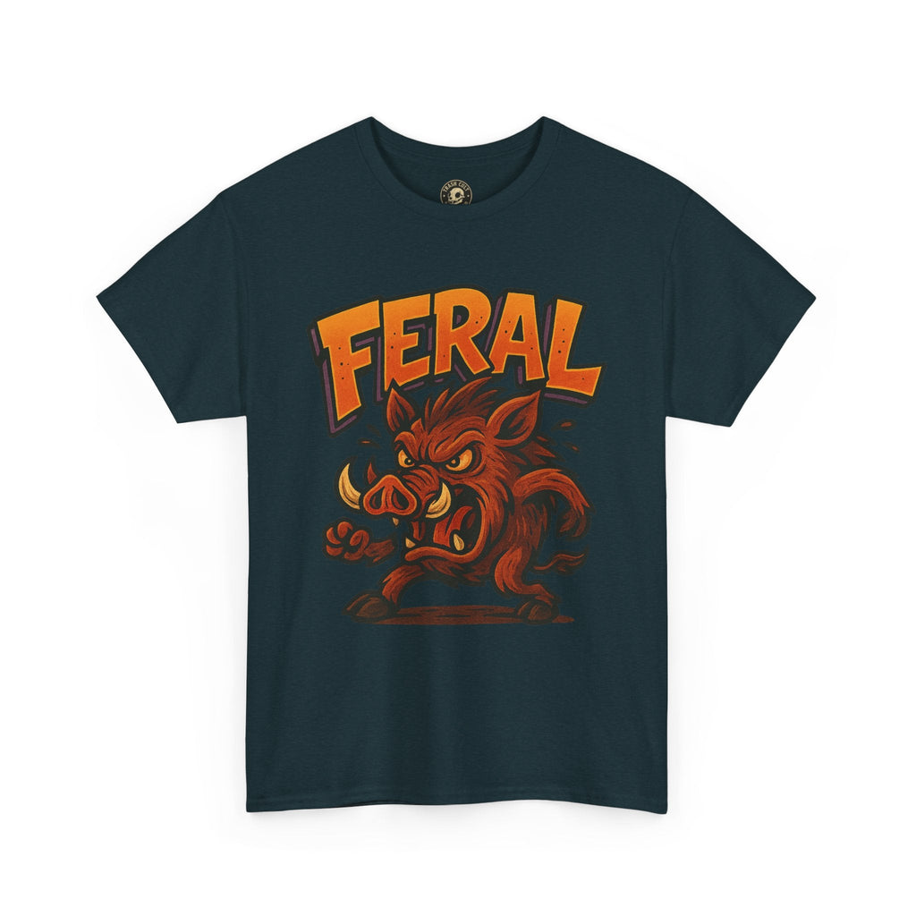 Feral Boar T-Shirt – Bold Unisex Animal Graphic Tee | Funny Cotton Shirt for Chaos Creatures