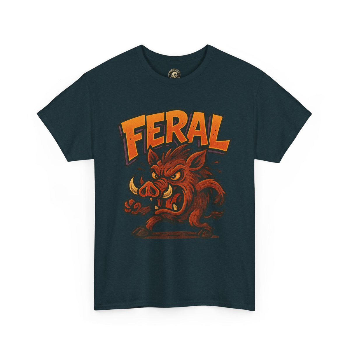 Feral Boar T-Shirt – Bold Unisex Animal Graphic Tee | Funny Cotton Shirt for Chaos Creatures