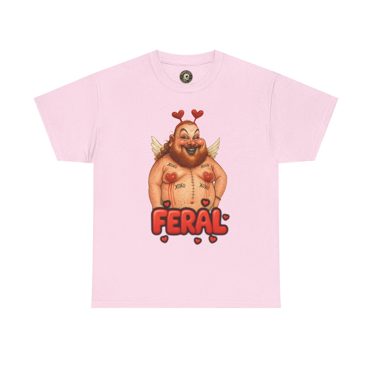 Feral Cupid Macabre Valentine Shirt | Fun Graphic Shirt, Quirky Gift, Casual Wear, Valentine's Apparel, Trendy Statement Top