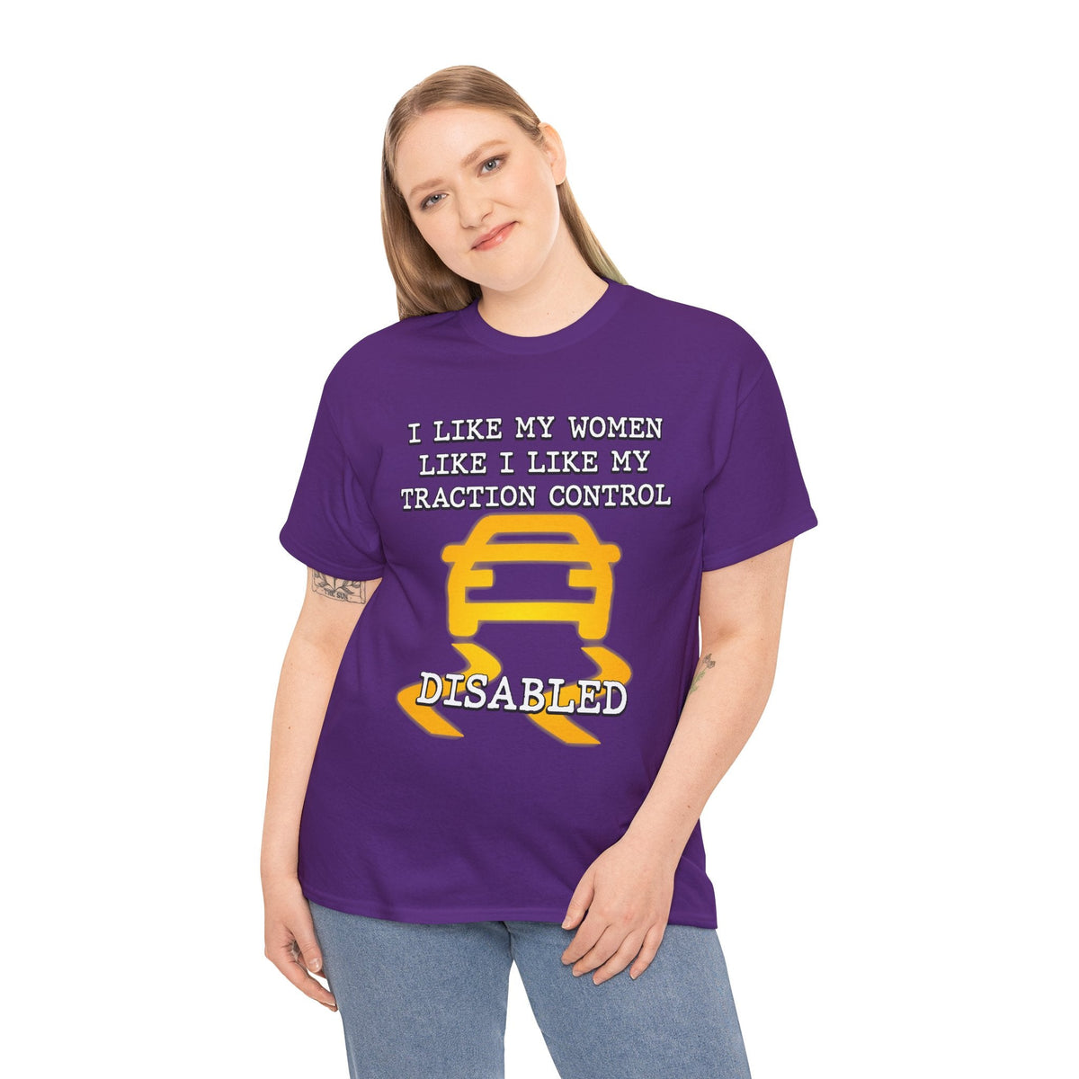 “Traction Control: Off. Standards: Lower.” Funny Car Meme T-Shirt
