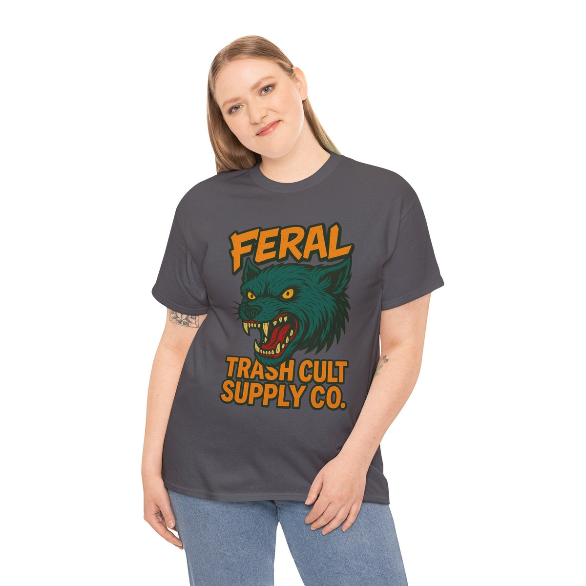 FERAL Wolverine Shirt – Trash Cult Graffiti Tee (Gildan 5000)