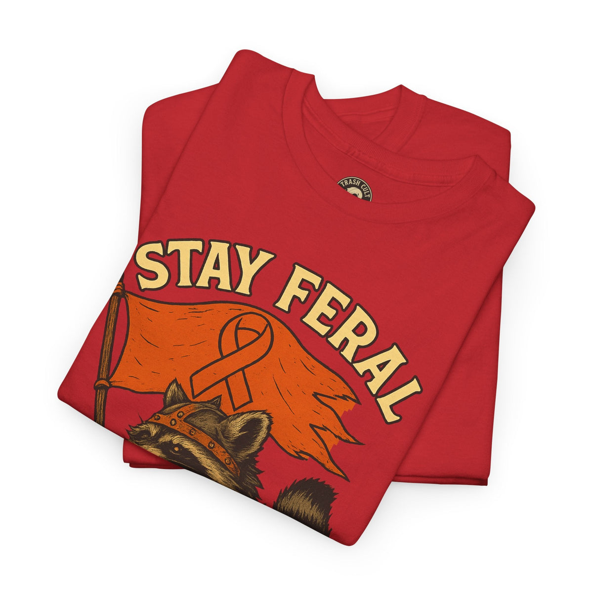 Stay Feral Fight MS Raccoon warrior shirt