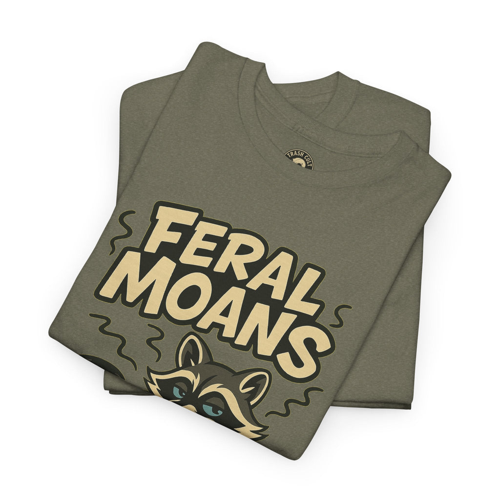 Feral Moans Unisex Heavy Cotton Tee, Funny Graphic Tee, Animal Lover Shirt, Casual Wear, Gift for Nature Enthusiasts