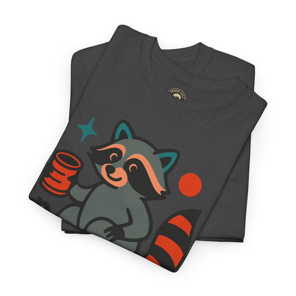 Trash Cult Supply Co. Unisex Heavy Cotton Tee, Eco-Friendly Tee, Gift for Raccoon Lovers, Cute Graphic T-Shirt, Trendy Streetwear, [...]