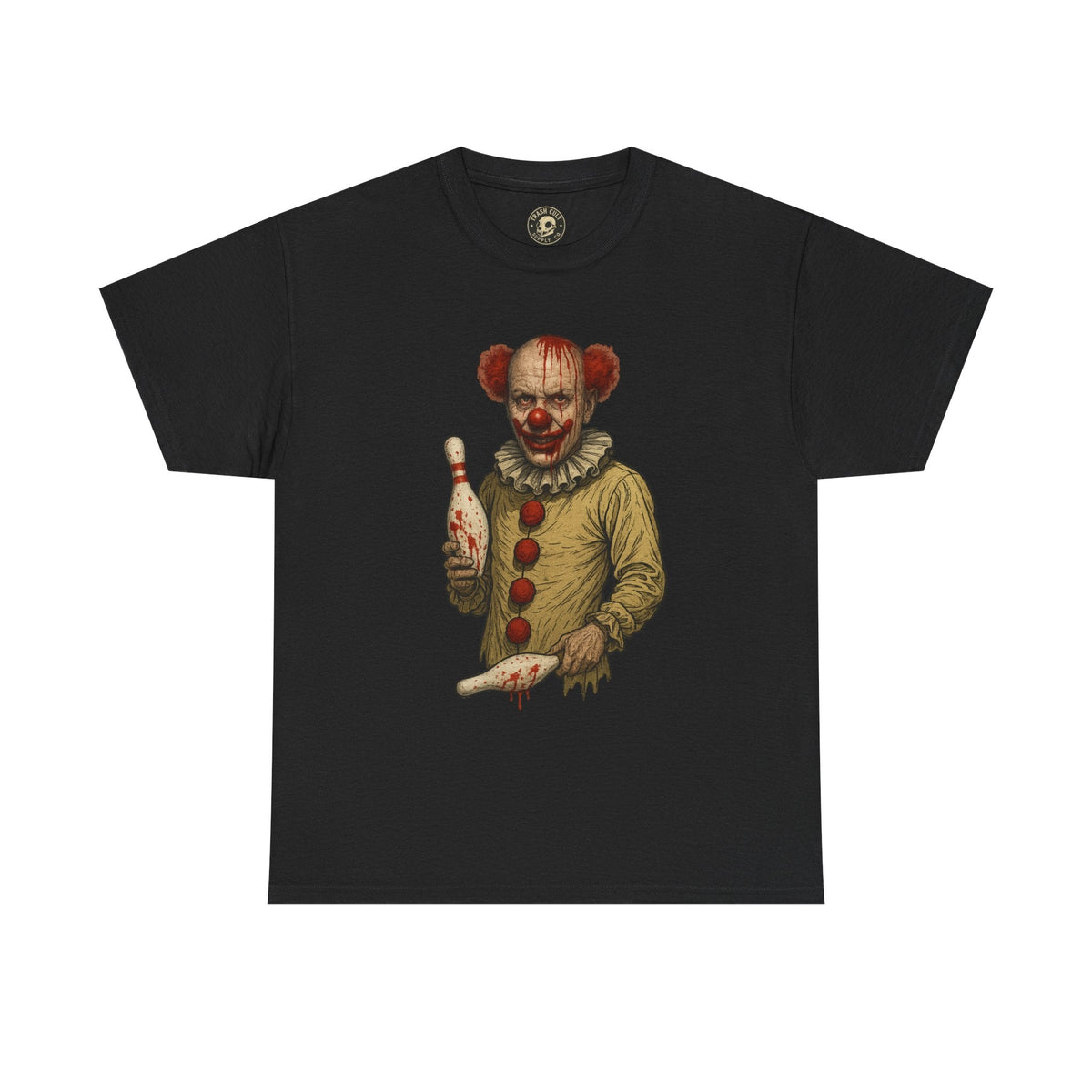 Spooky Clown Unisex Tee | Horror Fan Shirt, Halloween Costume, Graphic Tee, Horror Movie Merchandise, Unique Gift