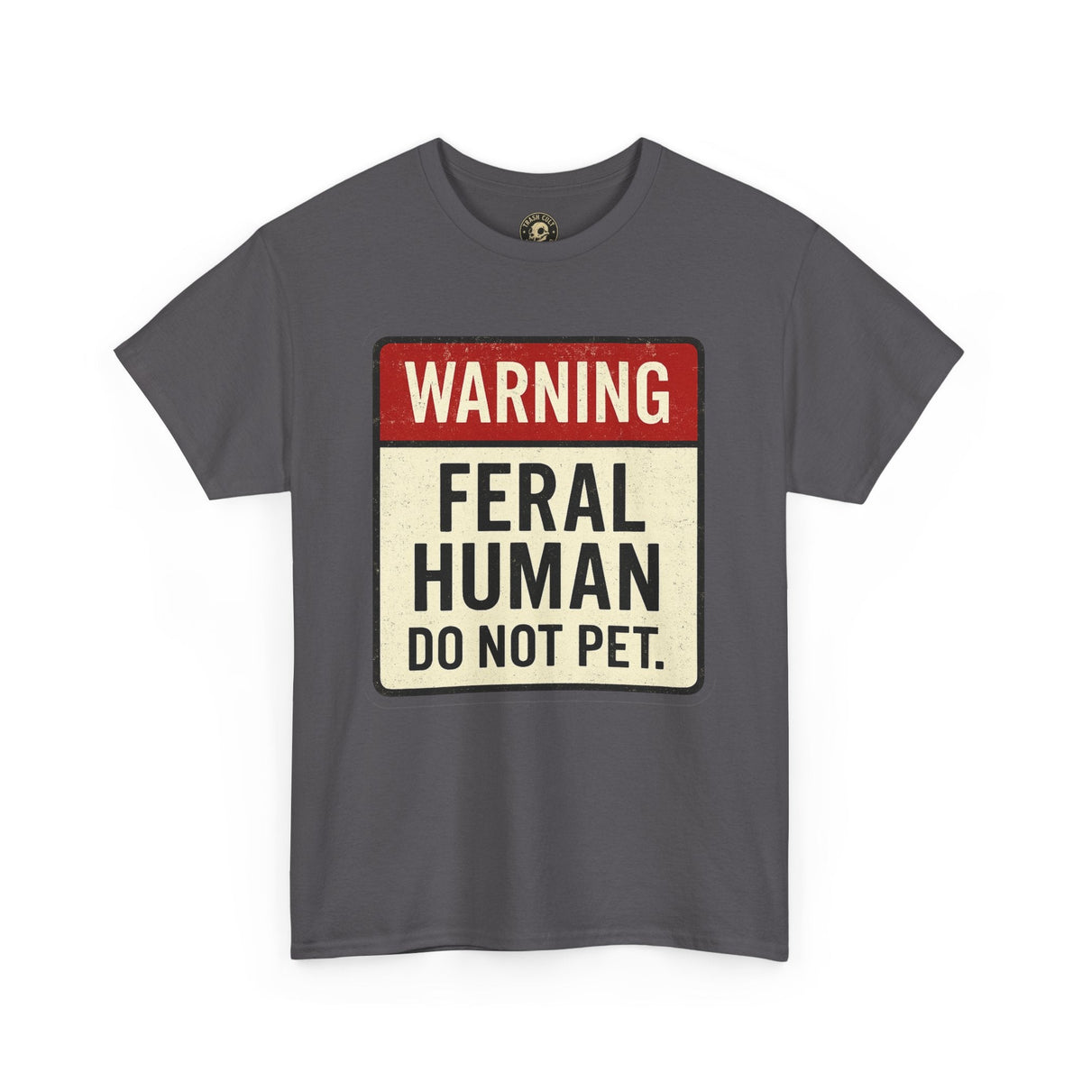 Warning Feral Human Tee: Unisex Humorous Cotton Shirt, Gift for Animal Lovers, Funny Tee, Unique Statement Apparel, Casual Wear, [...]