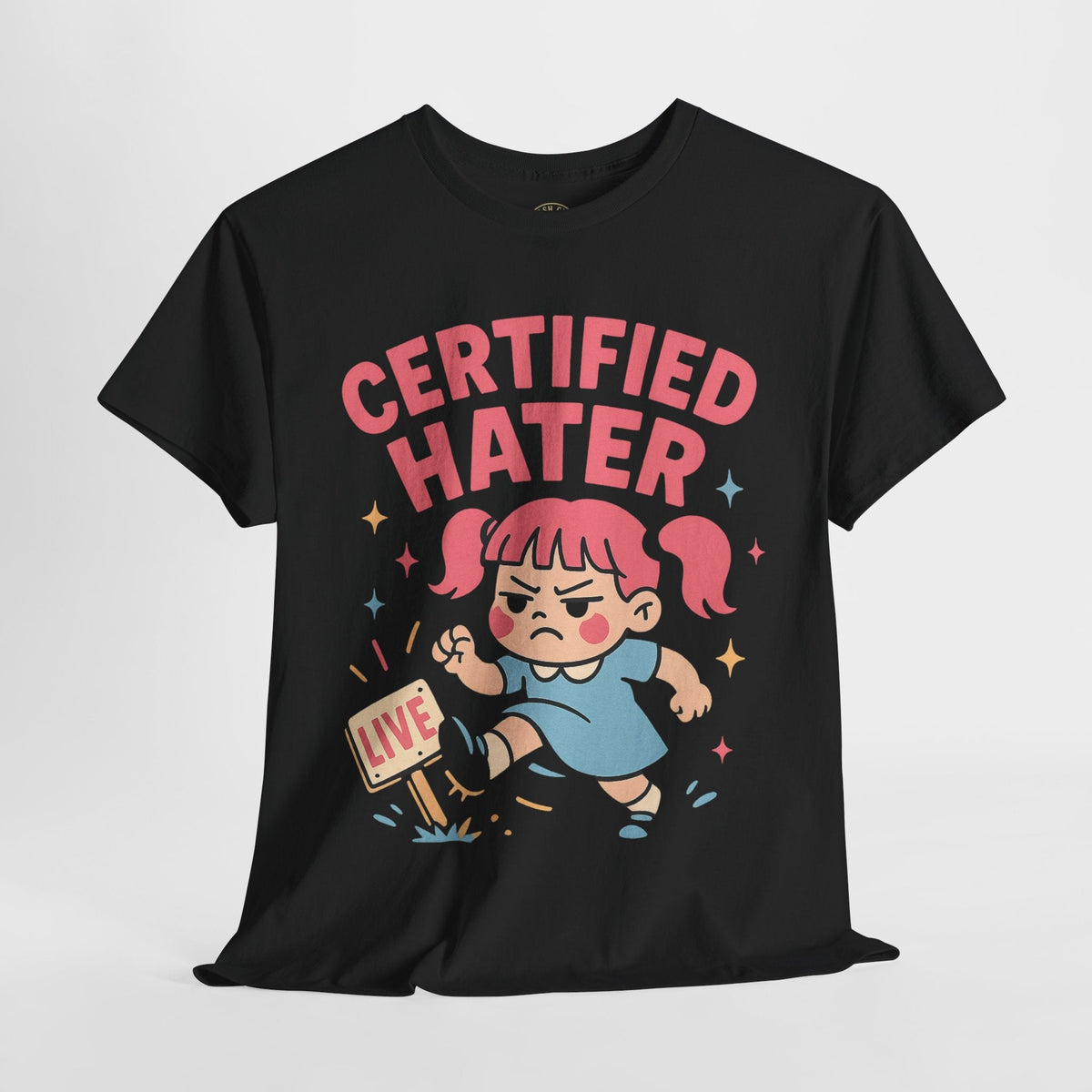 Certified Hater Unisex Heavy Cotton Tee, Funny Graphic T-Shirt, Casual Wear, Gift for Friends, Birthday Gift, Unique Humor Tee