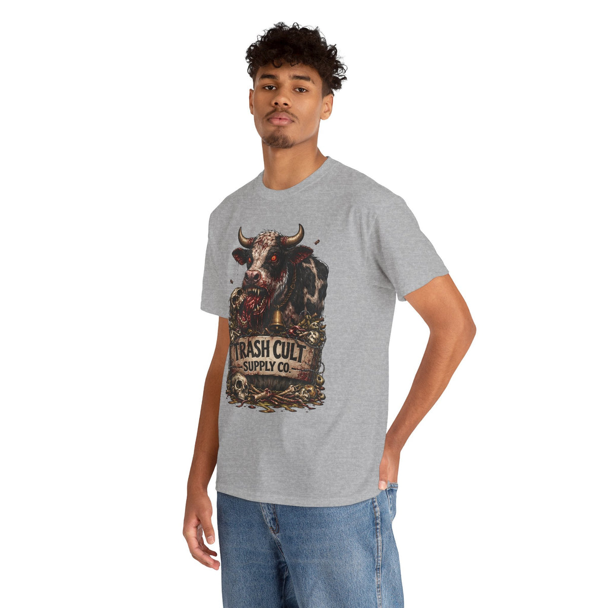 Trash Cult Supply Co. Cow Skull Tee