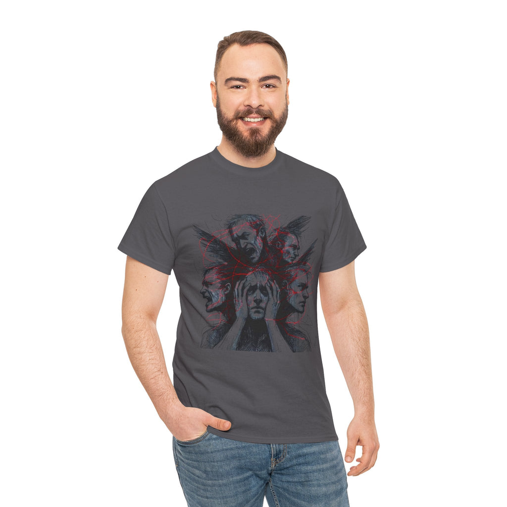 Xian Allen x Trash Cult Shirt – “Loud Inside My Head” | Dark Illustrative Art Tee