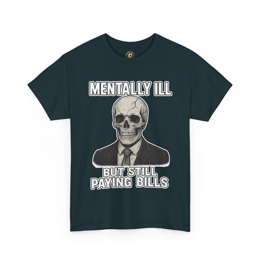 Mental Health Awareness Tee, Unisex Skull Shirt, Funny Graphic Tee, Quirky Casual Wear, Gifts for Friends, Halloween Apparel