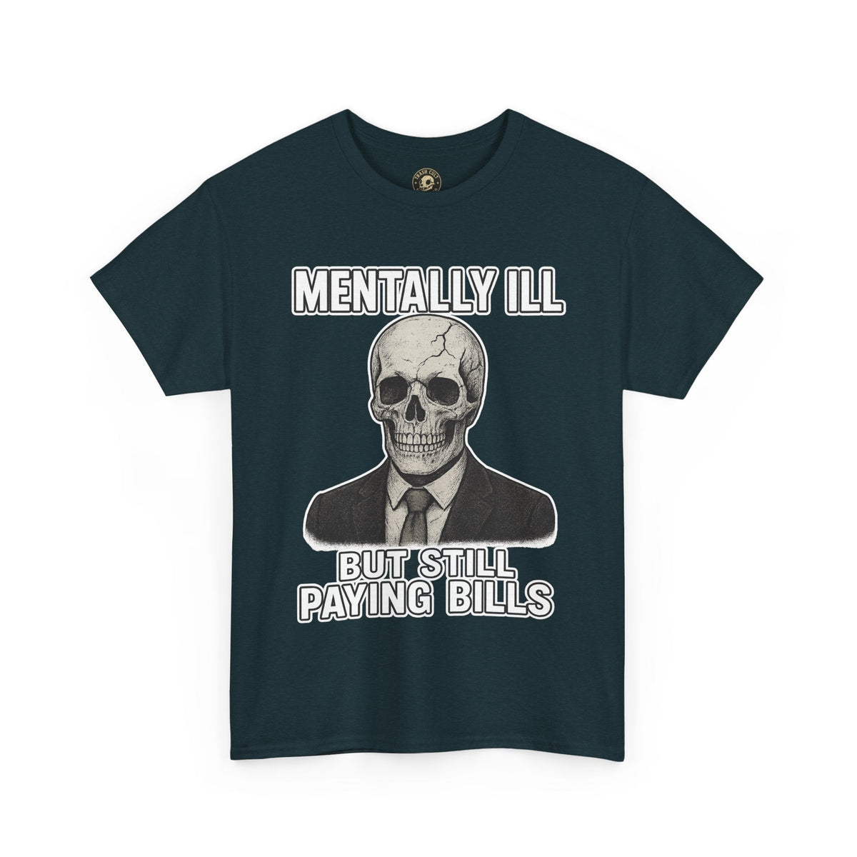 Mental Health Awareness Tee, Unisex Skull Shirt, Funny Graphic Tee, Quirky Casual Wear, Gifts for Friends, Halloween Apparel