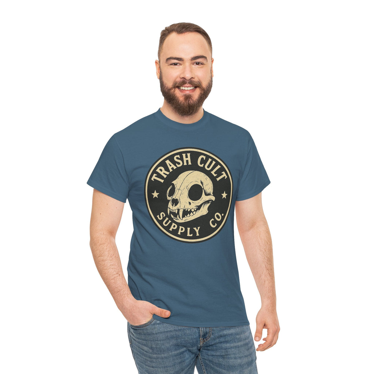 Trash Cult Skull - Stay Feral Culture Vibe, Streetwear Gift, Casual Outfit, Festival Wear, Trendy Apparel, Unique Present