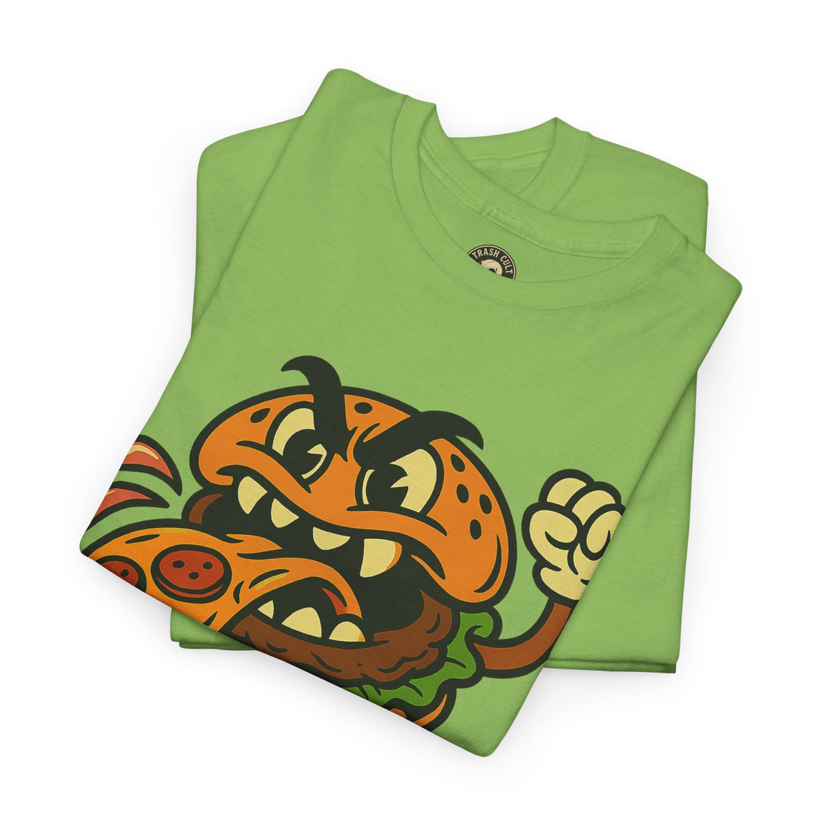 Angry Burger Pizza Spitter Tee – Trash Cult Supply Co | Gildan 5000 Shirt