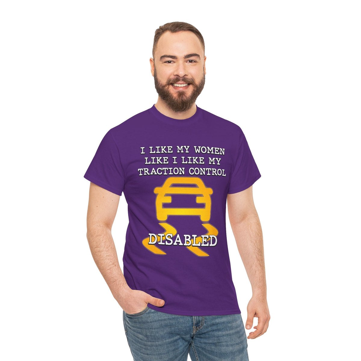 “Traction Control: Off. Standards: Lower.” Funny Car Meme T-Shirt