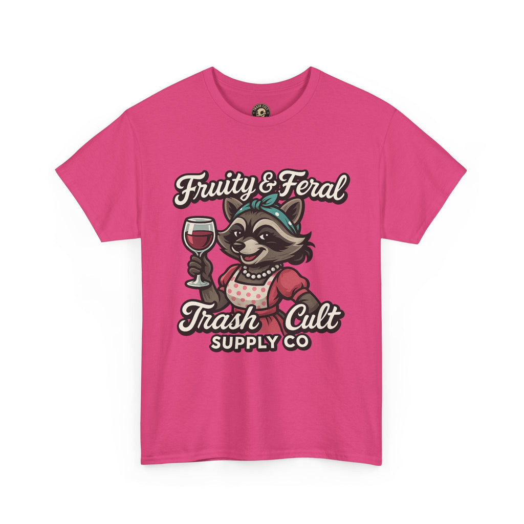 Fruity & Feral Raccoon Housewife Tee – Trash Cult Supply Co. on Gildan 5000