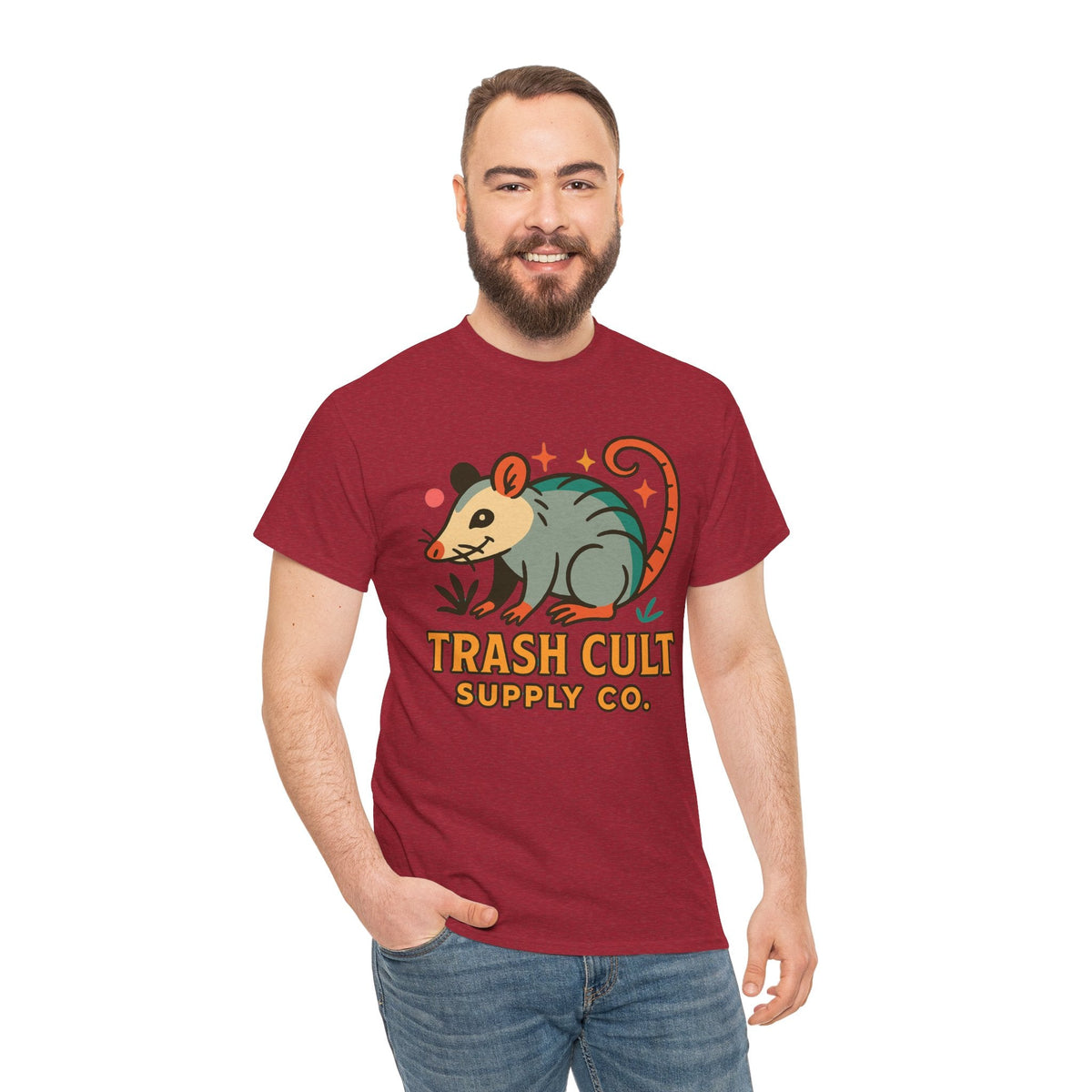Trash Cult Unisex Cotton Tee, Trendy Apparel, Gift for Nature Lovers, Eco-Friendly Fashion, Unique Graphic Tee, Beach Casual Wear