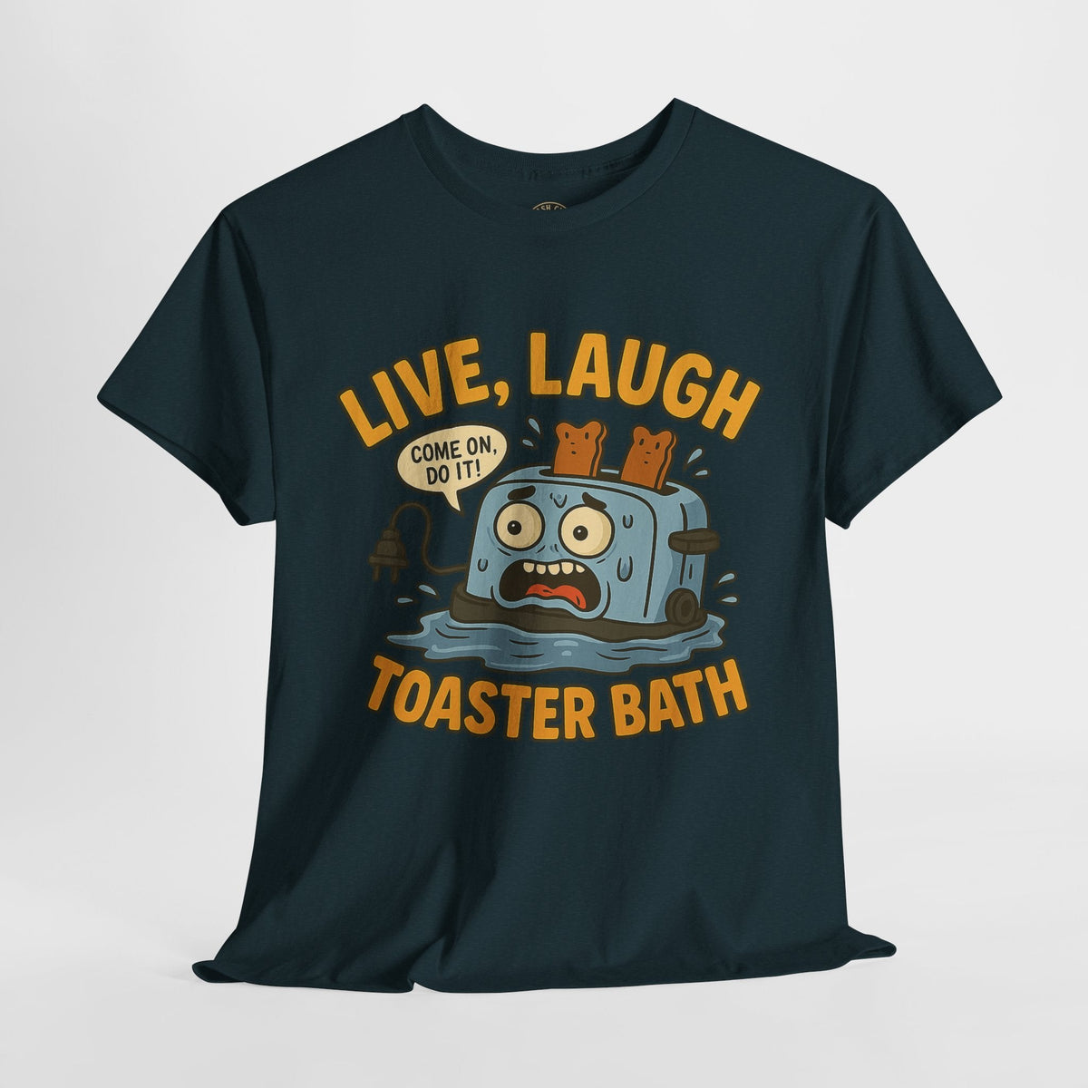 Funny Toaster Bath Tee, Humorous Unisex Shirt, Gift for Friends, Lightweight Cotton Tee, Birthday Party Outfit