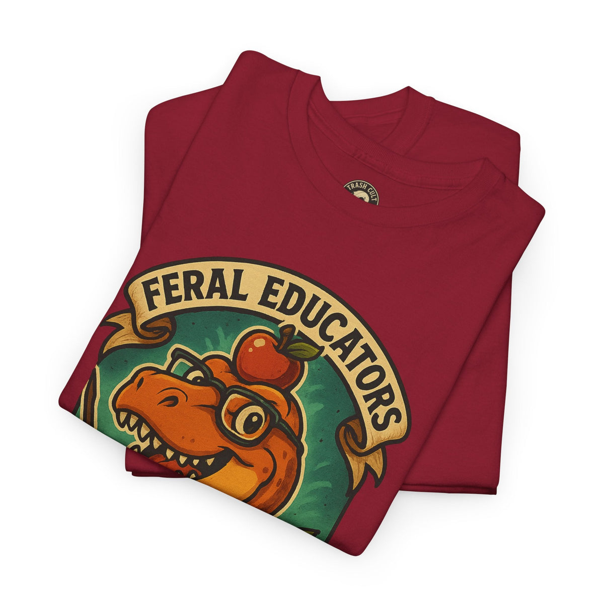 Feral Educators Tee, Fun Teacher Shirt, Unisex Cotton Tee, Gift for Educators, Classroom Apparel, Teacher Appreciation Day