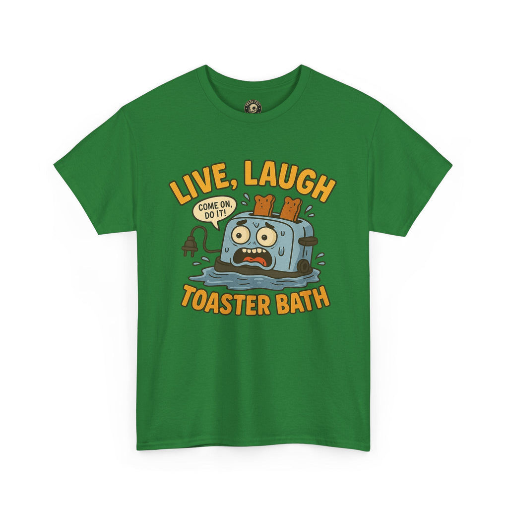 Funny Toaster Bath Tee, Humorous Unisex Shirt, Gift for Friends, Lightweight Cotton Tee, Birthday Party Outfit