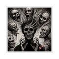 Xian Allen x Trash Cult Sticker – “Voices in the Void” | Screaming Skull Horror Kiss Cut Decal