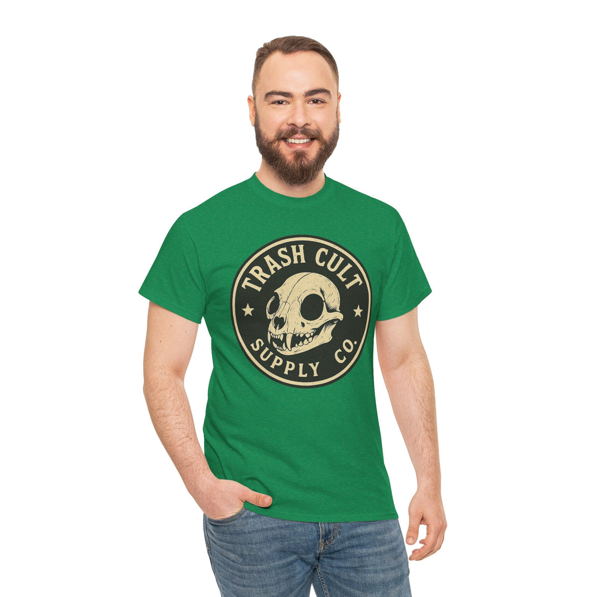 Trash Cult Skull - Stay Feral Culture Vibe, Streetwear Gift, Casual Outfit, Festival Wear, Trendy Apparel, Unique Present