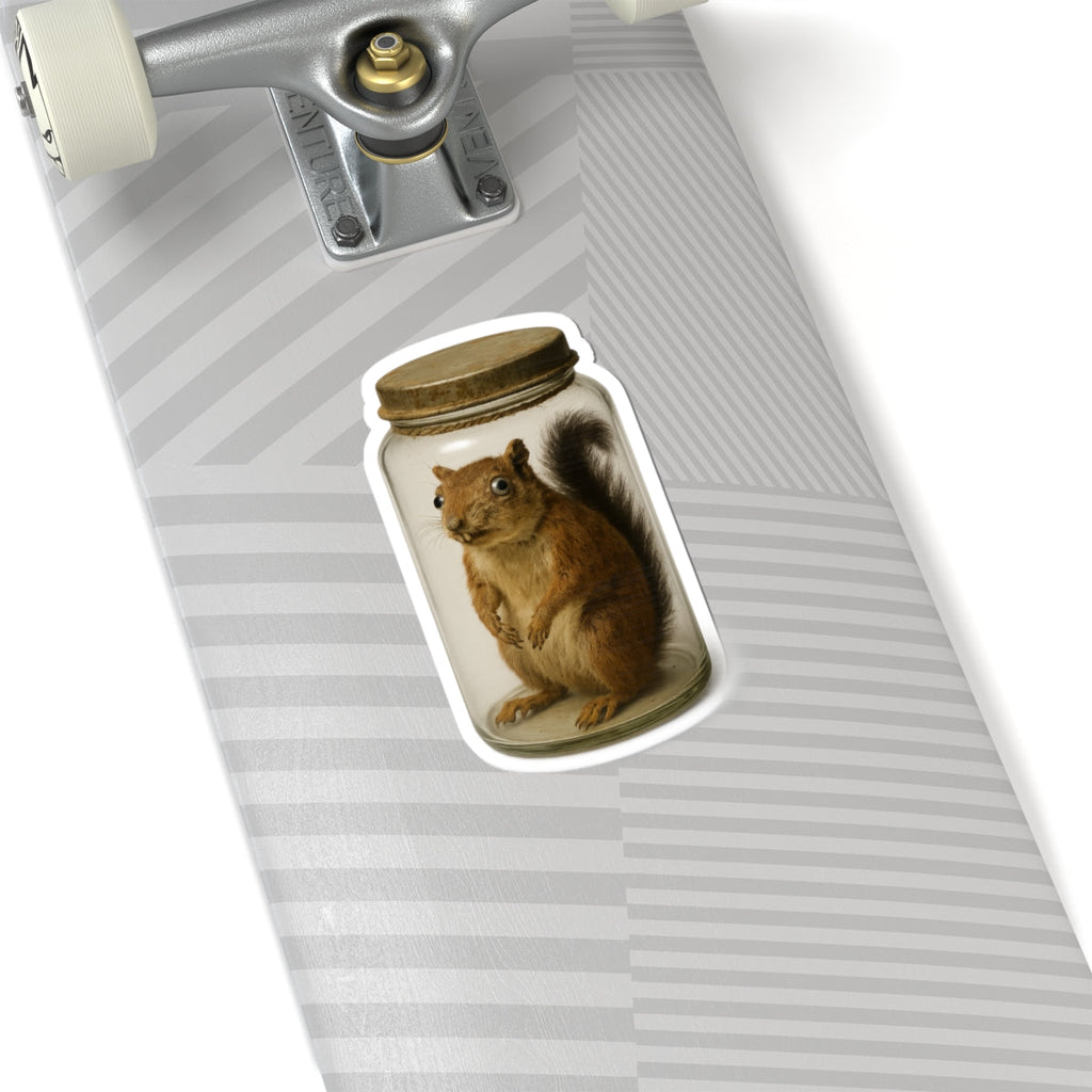 Whimsical Squirrel Stickers, Cute Animal Art, Funny Gift, Laptop Decor, Fun Scrapbooking Supplies, Unique Party Favors