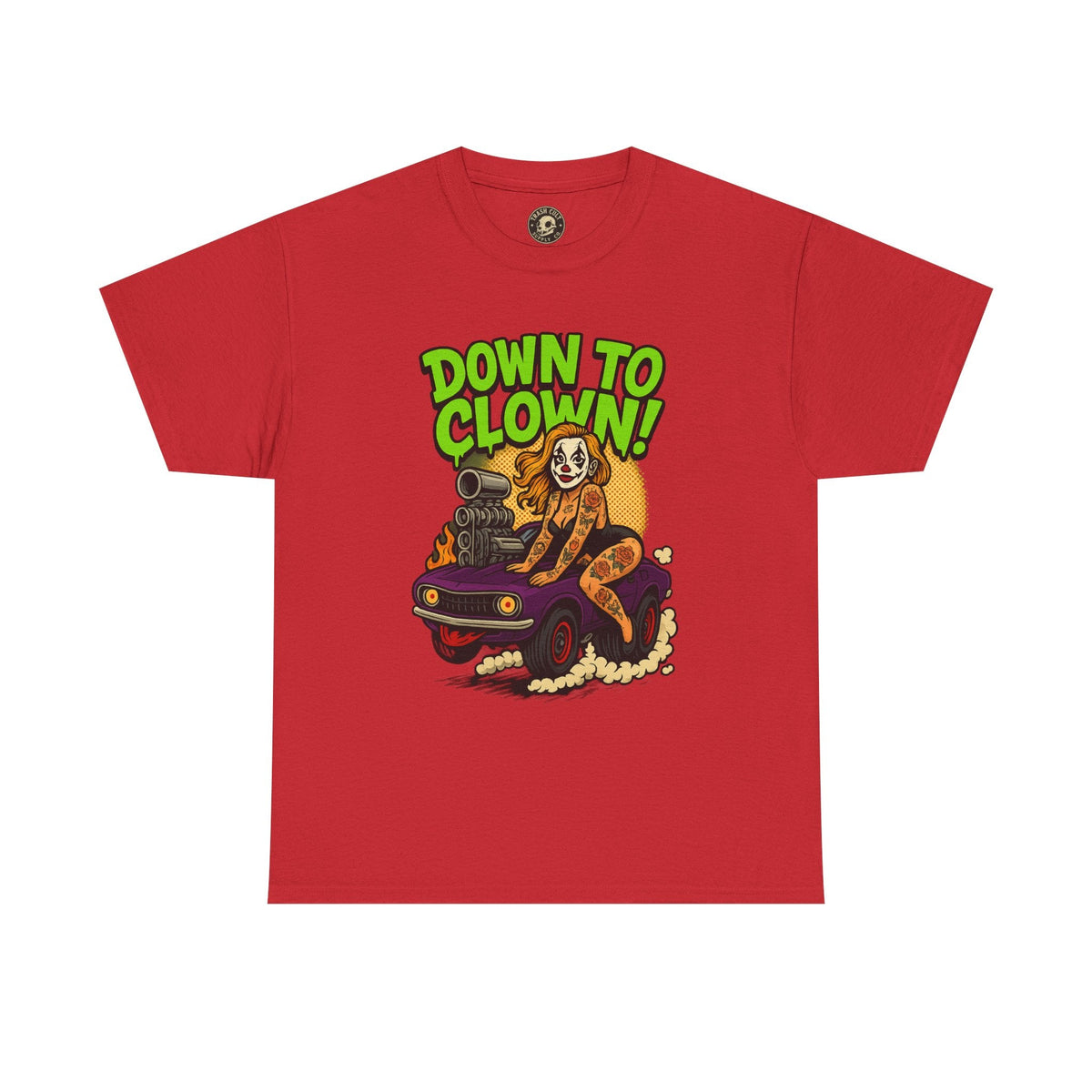 Unisex Graphic Tee | Down to Clown T-Shirt, Fun Statement Shirt, Casual Wear, Gift for Friends, Festivals, Halloween