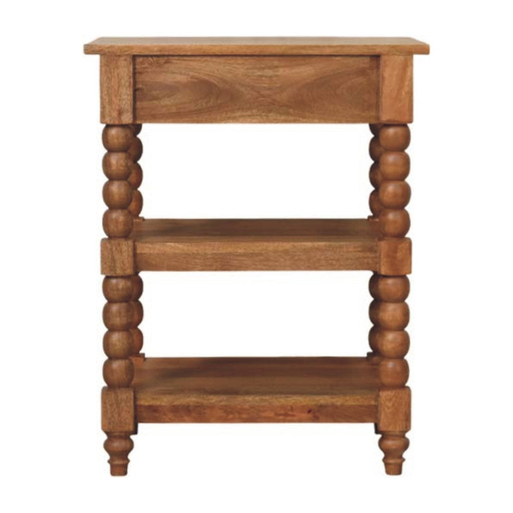Solid Wood Barley Twist Side Table