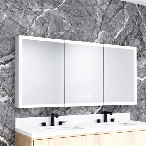60 Inch W x 30 Inch H Rectangular LED Bathroom Mirror